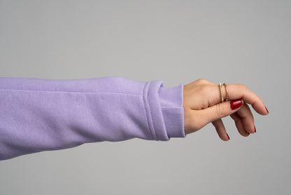 Fliederfarbener Abenteuer Hoodie von Hoppi Galoppi